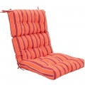 Tufted Patio High Back Chair Cushion with Non-Slip String Ties - Gallery View 39 of 81