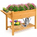 Elevated Planter Box Kit with 8 Grids and Folding Tabletop - Gallery View 10 of 12