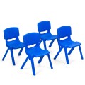 4-pack Kids Plastic Stackable Classroom Chairs - Gallery View 7 of 24