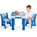 Adjustable Kids Activity Play Table and 2 Chairs Set withStorage Drawer - Gallery View 27 of 36
