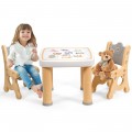 Adjustable Kids Activity Play Table and 2 Chairs Set withStorage Drawer - Gallery View 17 of 36