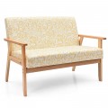Modern Fabric Loveseat Sofa Couch Upholstered 2-Seat Armchair - Gallery View 28 of 36