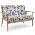 Modern Fabric Loveseat Sofa Couch Upholstered 2-Seat Armchair - Gallery View 15 of 36