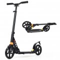 Folding Aluminium Adjustable Kick Scooter with Shoulder Strap - Gallery View 8 of 26