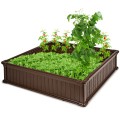 48 Inch Raised Garden Bed Planter for Flower Vegetables Patio - Gallery View 7 of 23