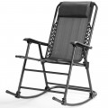 Outdoor Patio Headrest Folding Zero Gravity Rocking Chair - Gallery View 38 of 53