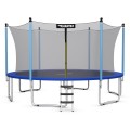 15 Feet Outdoor Bounce Trampoline with Safety Enclosure Net - Gallery View 3 of 11