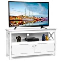44 Inches Wooden Storage Cabinet TV Stand - Gallery View 32 of 43