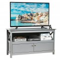 44 Inches Wooden Storage Cabinet TV Stand - Gallery View 20 of 43