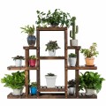 6-Tier Flower Wood Stand Plant Display Rack Storage Shelf