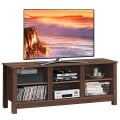 Universal Wooden TV Stand for TVs up to 60 Inch with 6 Open Shelves - Gallery View 8 of 24