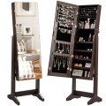 Jewelry Cabinet Armoire Lockable Standing Storage Organizer - Gallery View 4 of 24