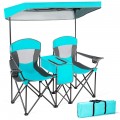 Portable Folding Camping Canopy Chairs with Cup Holder - Gallery View 15 of 35
