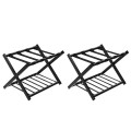 Set of 2 Folding Metal Luggage Rack Suitcase - Gallery View 3 of 12