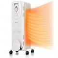 1500 W Oil Filled Radiator Portable Space Heater with Overheat and Tip-Over Protection