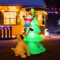6.5 Feet Outdoor Inflatable Christmas Tree Santa Decor with LED Lights - Gallery View 1 of 10