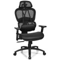 Mesh Office Chair Recliner with Adjustable Headrest