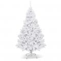 6/7.5/9 Feet White Christmas Tree with Metal Stand - Gallery View 3 of 36