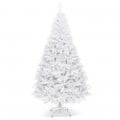 6/7.5/9 Feet White Christmas Tree with Metal Stand - Gallery View 27 of 36