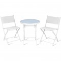 3 Pieces Patio Folding Bistro Set for Balcony or Outdoor Space - Gallery View 28 of 40