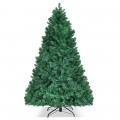 7/7.5/8 Feet Pre-lit Artificial Natural Christmas Tree with LED Lights