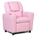Children's PU Leather Recliner Chair with Front Footrest - Gallery View 22 of 62