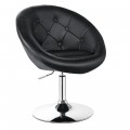1 Piece Adjustable Modern Swivel Round Tufted - Gallery View 8 of 24