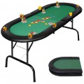 8 Players Texas Holdem Foldable Poker Table - Gallery View 3 of 8