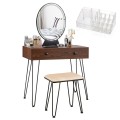 Industrial Makeup Dressing Table with 3 Lighting Modes - Gallery View 9 of 39