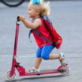 Folding Aluminum Kids Kick Scooter with LED - Gallery View 11 of 34