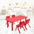 4-pack Kids Plastic Stackable Classroom Chairs - Gallery View 22 of 24