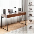 2-Drawer Computer Desk Study Table Home Office Writing Workstation