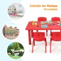 4-pack Kids Plastic Stackable Classroom Chairs - Gallery View 23 of 24