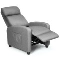 Recliner Massage Wingback Single Chair with Side Pocket - Gallery View 4 of 36