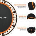 47 Inch Folding Trampoline with Safety Pad of Kids and Adults for Fitness Exercise - Gallery View 27 of 27
