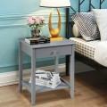 Wooden Bedside Sofa Table with Sliding Drawer - Gallery View 13 of 36