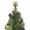 LED Christmas Tree with Red Berries Pine Cones