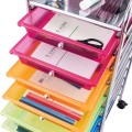 Rolling Storage Cart Organizer with 10 Compartments and 4 Universal Casters - Gallery View 23 of 66