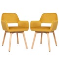 Set of 2 Modern Accent Armchairs
