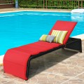 Adjustable Patio Rattan Lounge Chair with Cushions - Gallery View 12 of 35