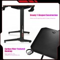 55 Inch Gaming Desk with Free Mouse Pad with Carbon Fiber Surface - Gallery View 8 of 12