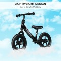 12 Inch Kids Balance No-Pedal Ride Pre Learn Bike with Adjustable Seat - Gallery View 10 of 35