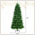 Realistic Pre-Lit Hinged Christmas Tree with Lights and Foot Switch - Gallery View 4 of 37