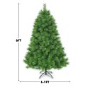 6 Feet Hinged Artificial Christmas Tree Holiday Decoration with Stand - Gallery View 4 of 12