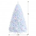 Artificial Christmas Tree with Iridescent Branch Tips and Metal Base - Gallery View 28 of 36