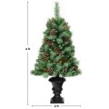 4 Feet Christmas Entrance Tree with Pine Cones - Gallery View 4 of 10