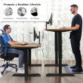 Electric Sit to Stand Adjustable Desk Frame with Button Controller - Gallery View 2 of 20