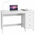 3-Drawer Home Office Study Computer Desk with Spacious Desktop - Gallery View 22 of 24