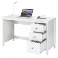 3-Drawer Home Office Study Computer Desk with Spacious Desktop - Gallery View 21 of 24