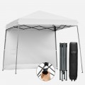 10 x 10 Feet Pop Up Tent Slant Leg Canopy with Roll-up Side Wall - Gallery View 51 of 60